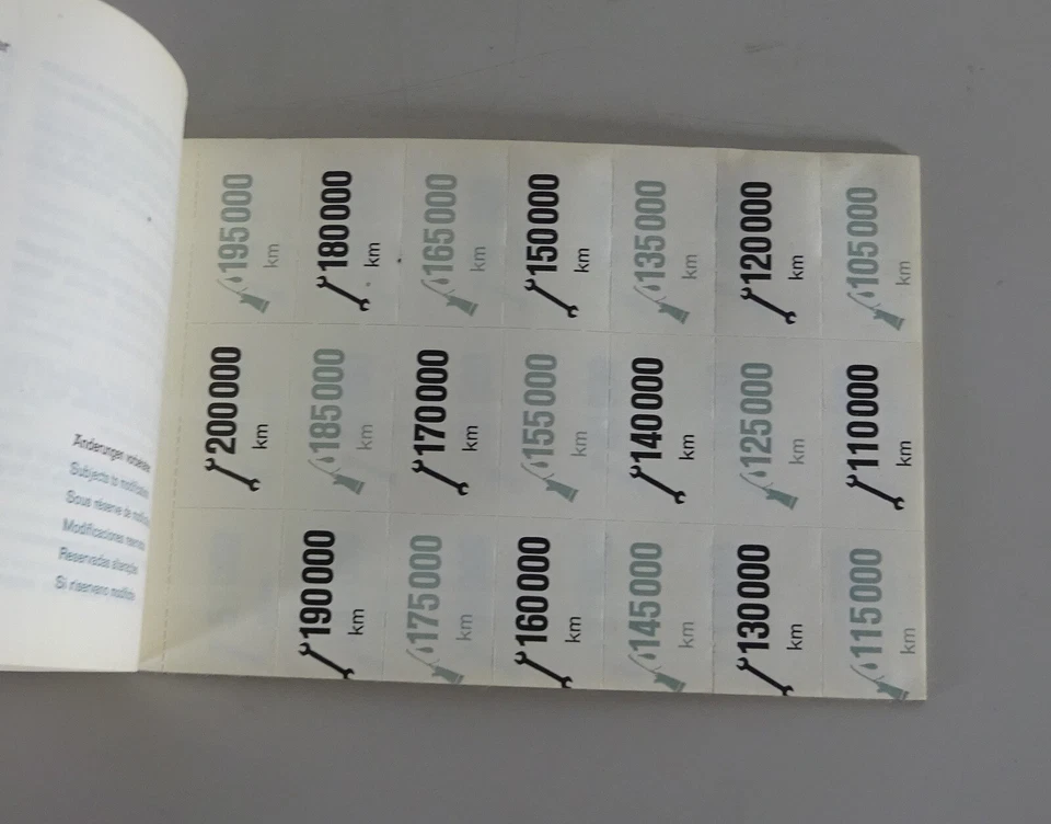 Chequera Mercedes-Benz R113 280 SL / W108 / W109 / W111 / W112 C / C 09/1966 Foto 4 de 4