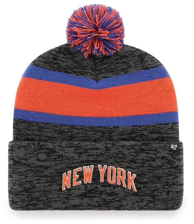 New York Knicks NBA '47 City Edition Double Sided Cuff Pom Knit