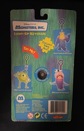 2001 spin master toys disney pixar monsters inc * SULLY * light up key chain - Picture 3 of 4