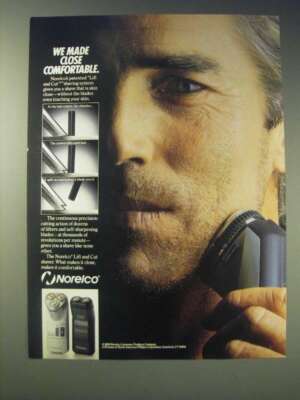 1989 Norelco Lift and Cut Shaver Ad - We made close comfortable