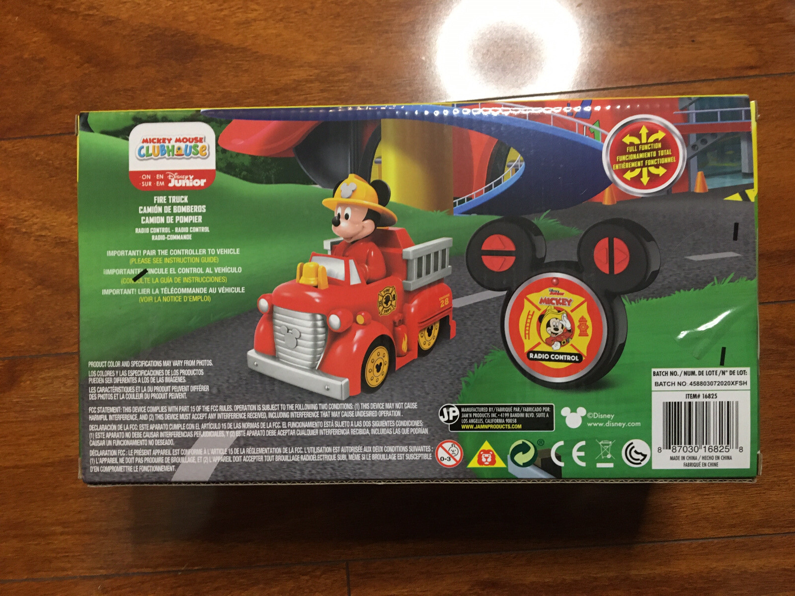 DISNEY MICKEY MOUSE Remote Control Car Fire Truck Cruiser Red RC Toy eBay