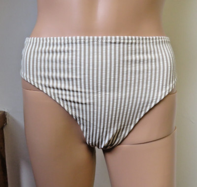 EVARAE Iza Bikinihose mit hoher Taille Ice Mocha UK S/L - Etikett