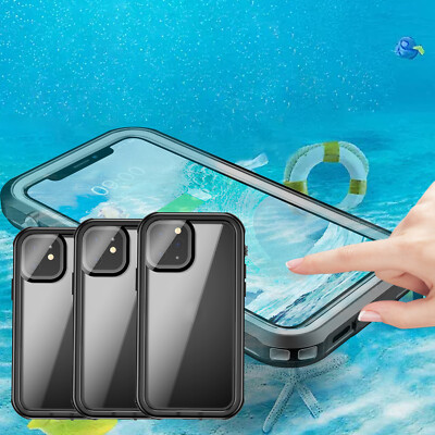 For iPhone 12/13 Pro/14/15/15 Plus Waterproof Shockproof Dust Screen protector