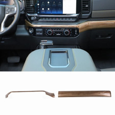 Wood Center Console Dash Cover Trim Strips Moldings For Chevy Silverado 2022 Us Wood Center Console Dash Cover Trim Strips Moldings For Chevy Silverado 2022 Us