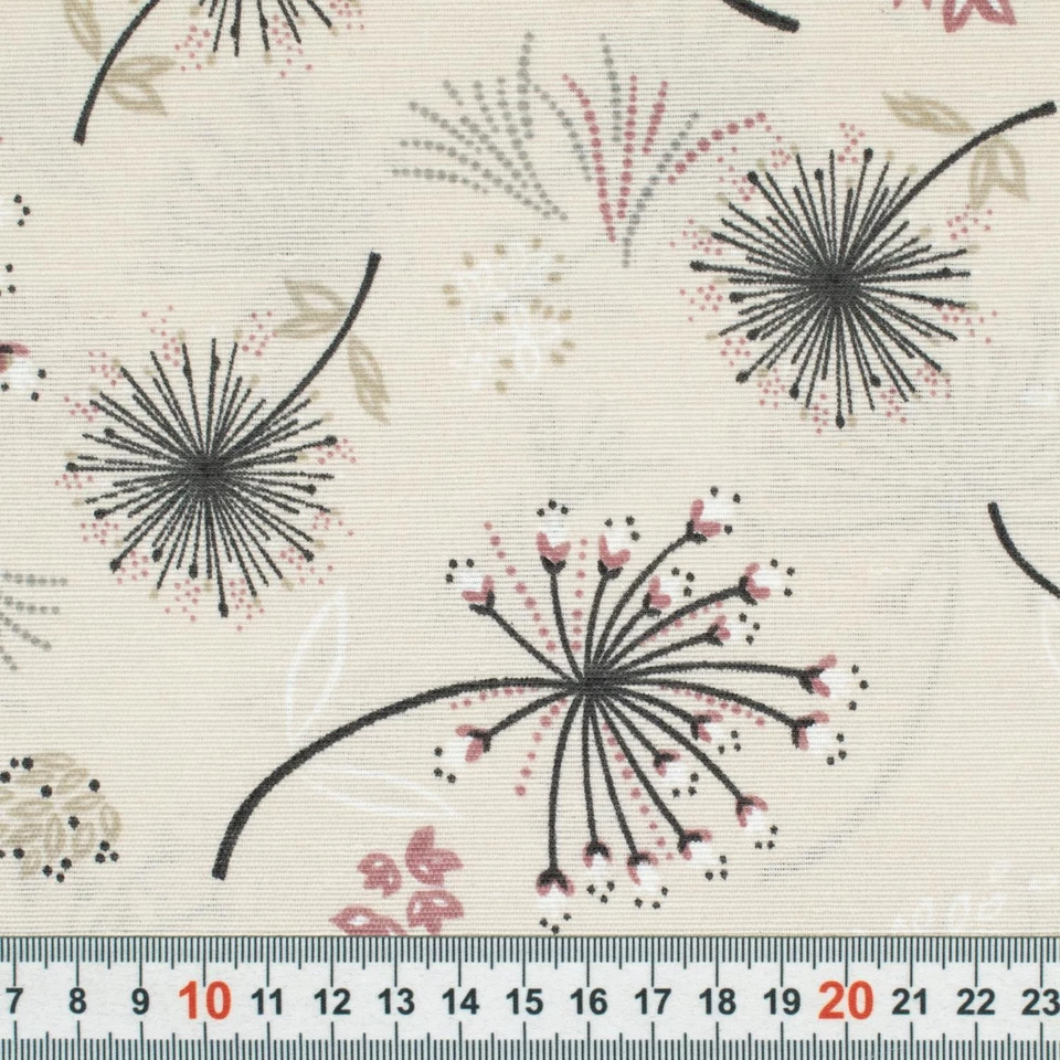 Dekostoff Pusteblume hellbeige (Preis= 0,5 Meter) - Bild 4 von 4