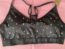 Victorias Secret PINK ULTIMATE Lightly Lined Removable Padding Sports Bra LARGE