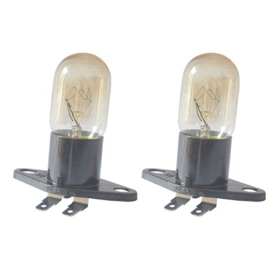 2Pcs Universal Bulb Light Replacement 20W 2A 250V Microwave Oven Refrigerator