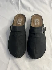 Soft Comfort Ellen Black Clogs Womens Size 7.5 Comfortable 