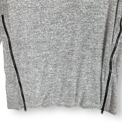 Pullover Rag & Bone Camdon cuello alto detalle cremallera talla S gris atletismo - Imagen 3 de 10
