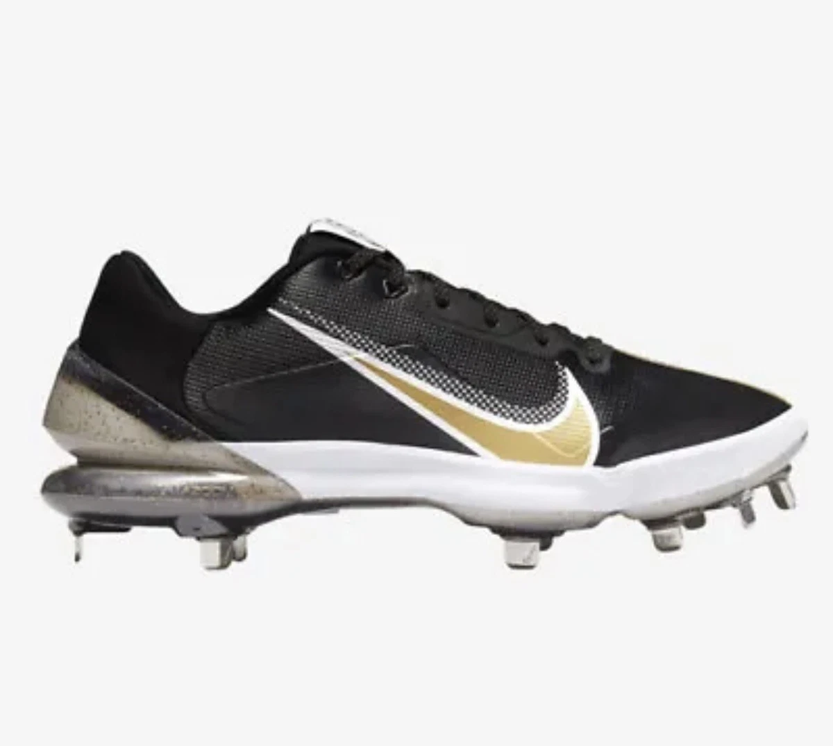 Nike Force Zoom Trout 7 Pro Black Metallic Gold for Sale