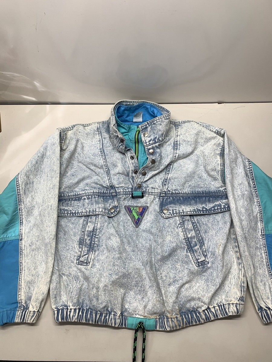 LEVI’S SPORTS JEANS デニムジャケット USED Vintage Levis Sport Multi Color Acid Wash Blue Denim Jacket