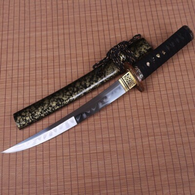 Osoraku-Zukuri T10 Clay Tempered Tanto Japanese Samurai Self-defence Short Sword