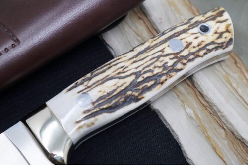 Muela Knives Kodiak-10A Fixed Blade - Genuine Stag Handle / X50CrMoV15 Stainless - Picture 2 of 4