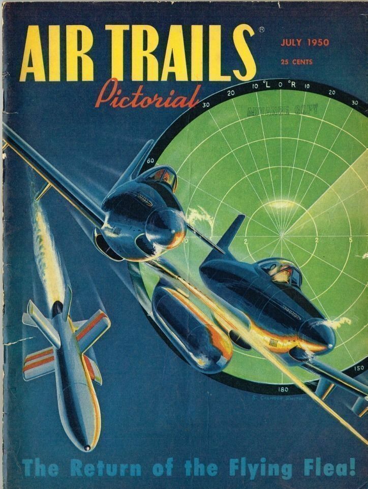 AIR TRAILS Magazine July 1950 Texaco No 13: C/L Scale by Walter Musciano
