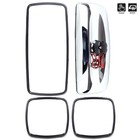 2 Pair Side View Main + Wide Manual Mirrors Heated For Freightliner Columbia M2
