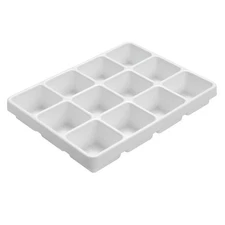 TrippNT 50055 12 Compartment Drawer Organizer, White