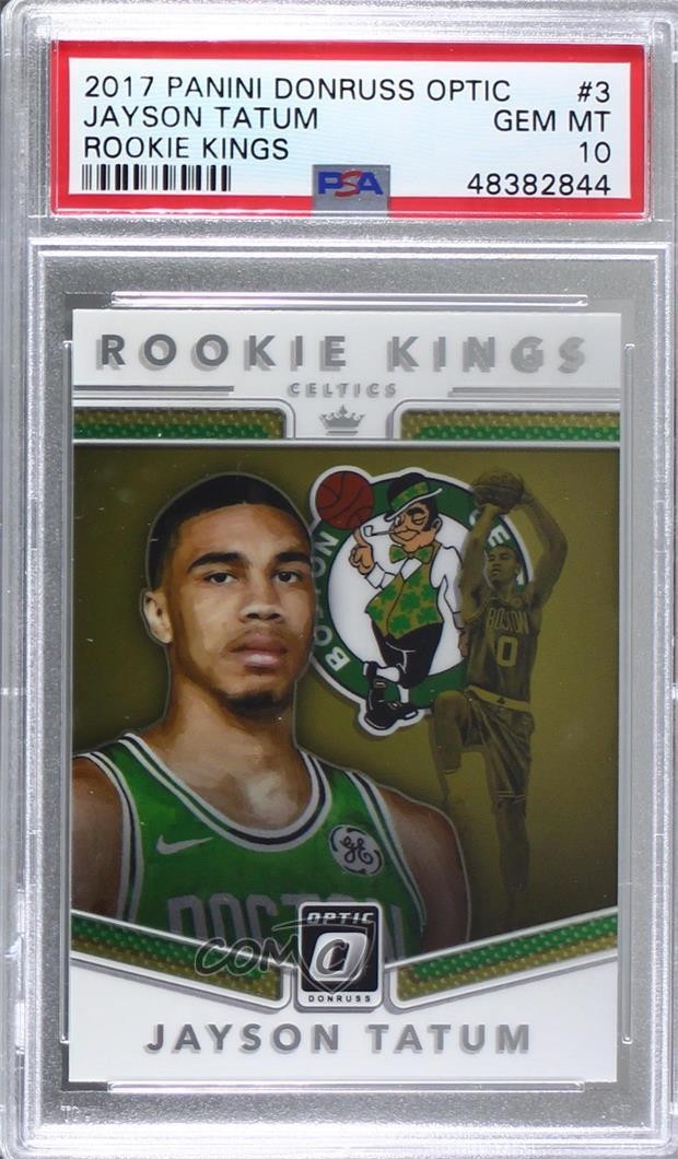 2017-18 Panini Donruss Optic Rookie Kings Jayson Tatum #3 PSA 10 GEM MT RC 9l4