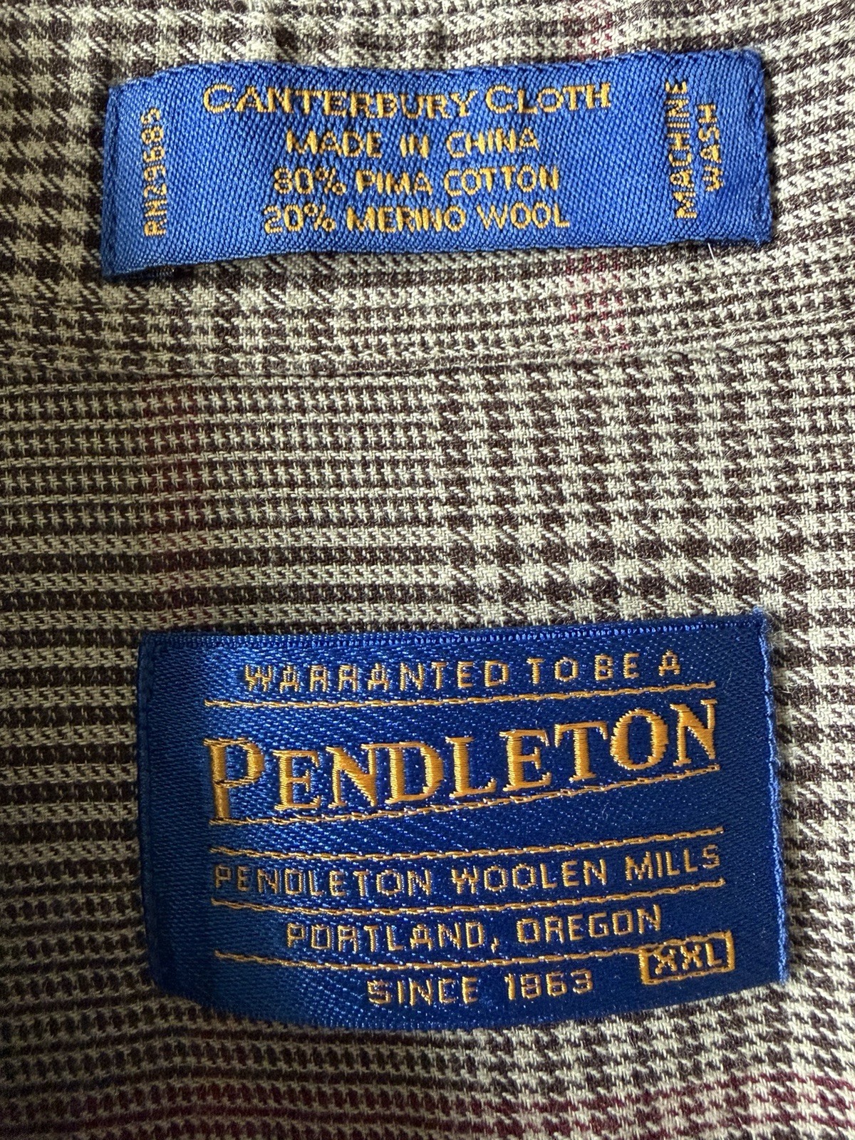 Pendleton Wool Blend Long Sleeve Button Up Shirt … - image 4