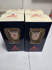 4 Bass Ale beer glasses, UK iconic ale favore...