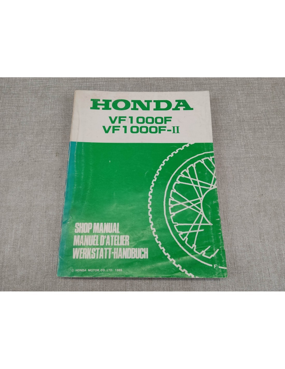 Manuel d'atelier HONDA VF1000F 1985 : guide d'origine référence 67MB600