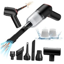 Handheld Vacuum for Car, 9000PA Cordless Mini Vacuum Air Duster, 3 in Black