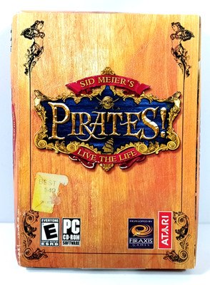 Sid Meier's PIRATES! LIVE THE LIFE  PC Collectible Game w/ Map 2004