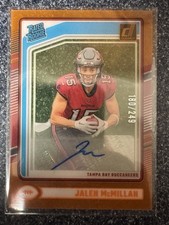 2024 Clearly Donruss JALEN MCMILLAN Orange Auto /249 RC Bucs SSP Color Match!