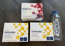 Unicity 3 Box Set – Balance Mixed Berry + 2x Unimate Lemon – Exp 5/2026 + Bottle