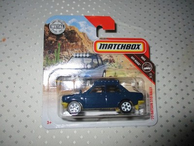 matchbox off road #13 '70 Datsun 510 Rally in blau / blue - neu in OVP als MoC