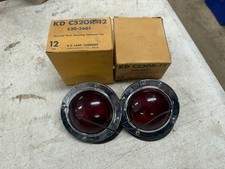 Kd 520 Kd520 Trailer Clearance Light Vintage Truck Marker Lamp Red Glass
