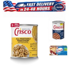 Crisco Butter Flavor All-Vegetable Shortening for Baking, Gluten Free