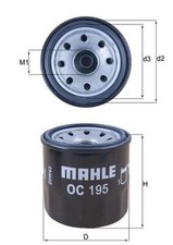 MAHLE Ölfilter OC 195 Anschraubfilter für MAZDA KIA MX HYUNDAI NISSAN 323 626 RX