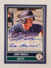 JONNY FARMELO 2026 Onyx Vintage BLUE AUTO INSCRIBED 