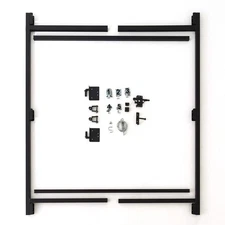 Garden Gate Hardware Kit Fully Adjustable 60 in. to 96 inch w/ Frame Bar Hinges