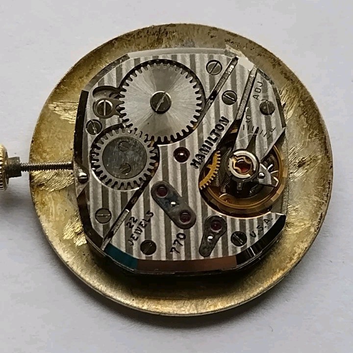 Vintage Hamilton cal.770 wristwatch movement