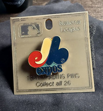 VINTAGE 1983 Montreal Expos Peter David Team Trading Pin Gold Card - CARRERA