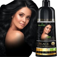 Herbishh Hair Color Shampoo for Gray Hair   Natural Hair Dye Shampo... Fas