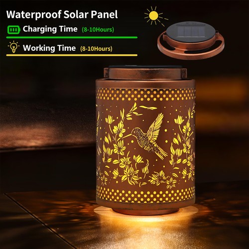 Hummingbird Solar Lanterns Garden Decor Birthday Gifts for Women Mon Grandma ... - Picture 5 of 7