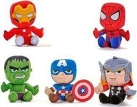 Gadget - 1 Articolo Casuale -D- Marvel: Avengers Peluche 35Cm (Assortimento) Whi