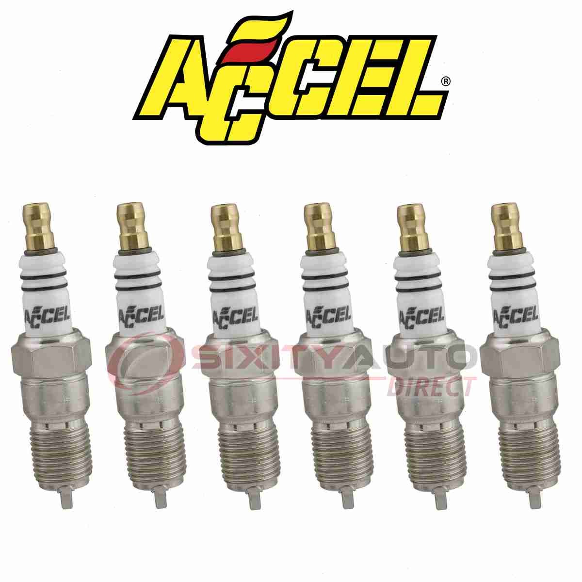 6 pc ACCEL Spark Plug for 1992-2002 Pontiac Bonneville - Ignition Secondary  xu