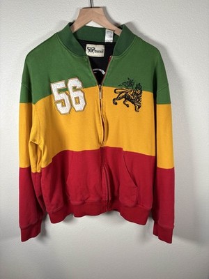 Rasta Jacket Red Green And Yellow Jacket Satin Jacket Unisex Rasta