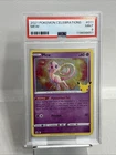 Pokémon Mew TCG Card Celebrations 011/025 Holo Rare 2021 25th Anniversary PSA 9