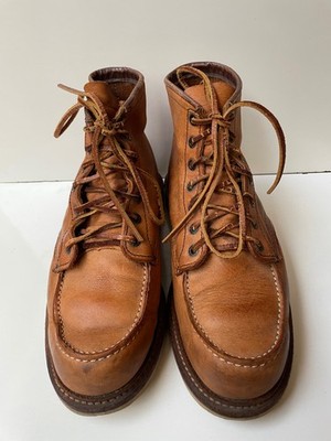 Red Wing 1907 Classic Brown Leather Moc-Toe Men's Ankle Boots USA 9 D / EUR 42