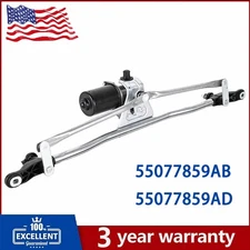 For Jeep Wrangler JK 2007-2018 Front Windshield Wiper Linkage Motor Assembly USA