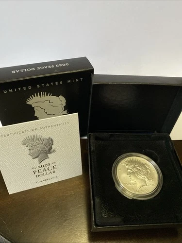 2023 P Silver Peace Dollar .999 Fine Silver Philadelphia Proof  OGP with COA