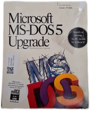 Microsoft MS-DOS 5.0 OS Upgrade 1991 Retail CD English