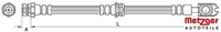 Metzger 4110881 Bremsschlauch Vorderachse Vorne