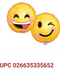 18C HX Emoticons Smile 3 Balloons NEW