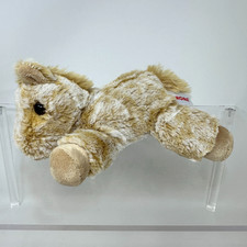 Aurora Caramel Horse Plush Stuffed Animal Brown Cute Fluffy Mini Flopsie Toy 7"