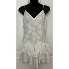 Wild Fable Women's Off-White Sleeveless Mini Dress Adjustable Straps Size S NWT